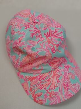 Lilly Pulitzer Run Around Cap One Size Pink Orange